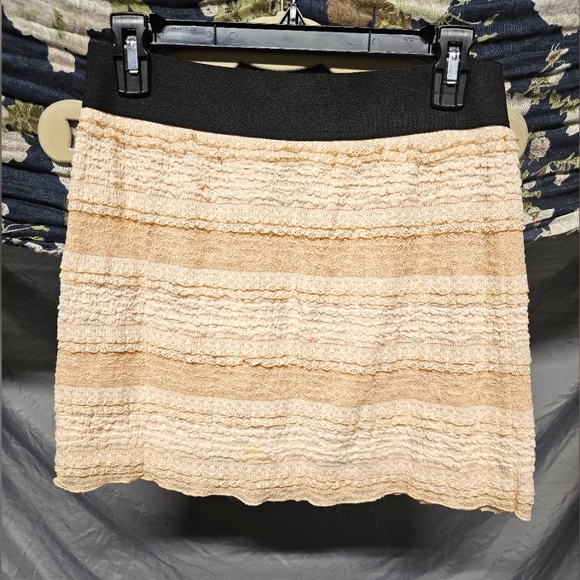 Free People Cream Gauzy Bandage Skirt sz S - Picture 6 of 6